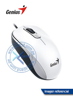 MOUSE GENIUS DX-110 USB OPTICO 1000 DPI WHITE (PN 31010116102)