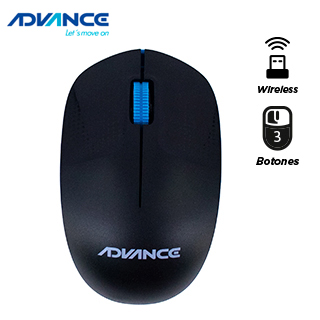 MOUSE WIRELESS  ADV1238 BLUE