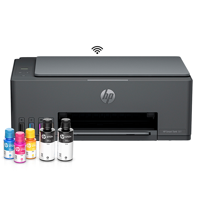 IMPRESORA ALL-IN-ONE DE TINTA HP SMART TANK 581, IMPRIME/ESCANEA/COPIA/WI-FI/USB 2.0[