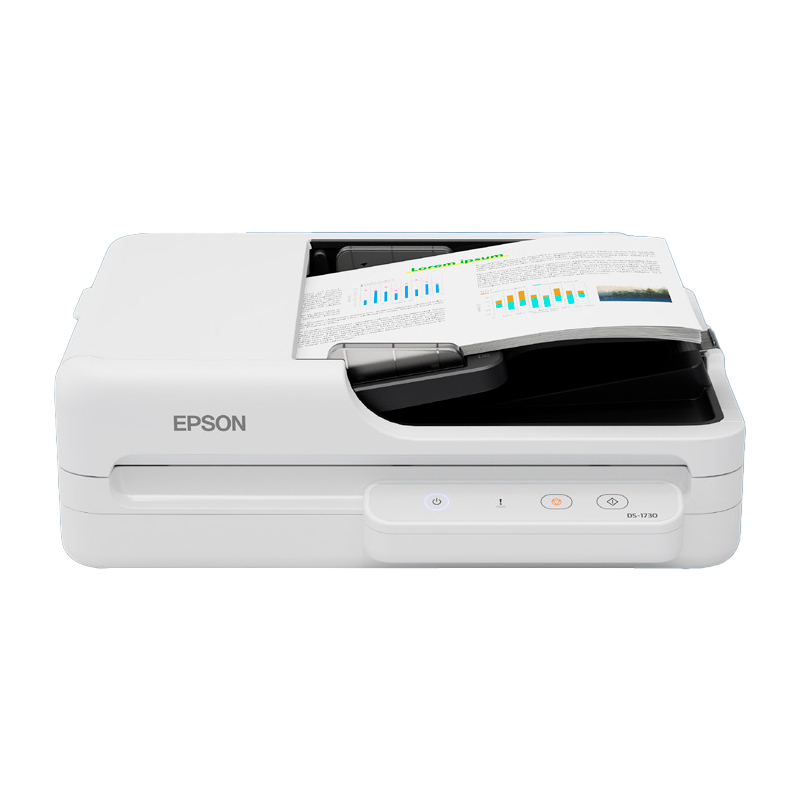 ESCANER DE DOCUMENTOS DE CAMA PLANA A COLOR EPSONDS-1730, DUPLEX , INTERFAZ: USB 2.0[