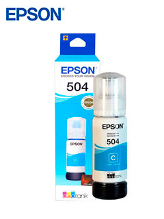 Botella de TINTA EPSON 504 Cyan 70ml