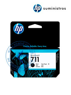 TINTA HP 711 NEGRO CZ129A PARA T120/T520 38 ML