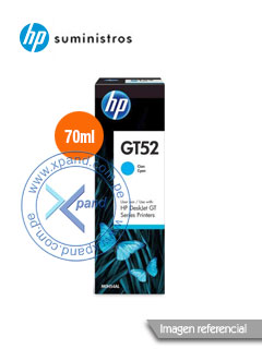 Botella de TINTA HP GT52 M0H54AL Cyan 8000pag.