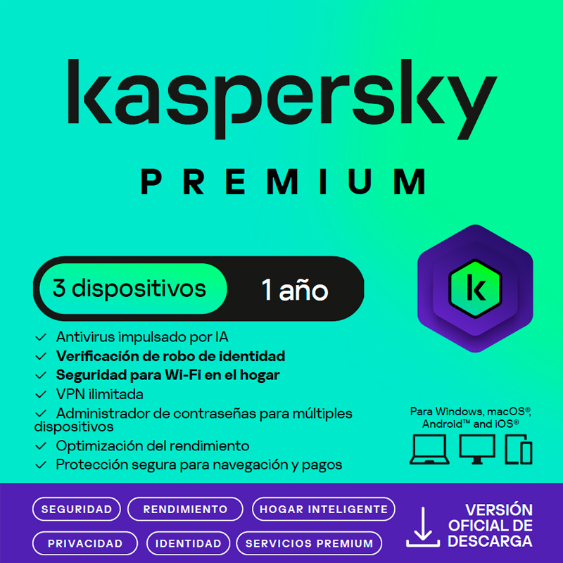 KASPERSKY PREMIUM 3PC 1Y
