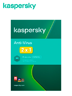 KASPERSKY ANTIVIRUS 2X1 1 YEAR