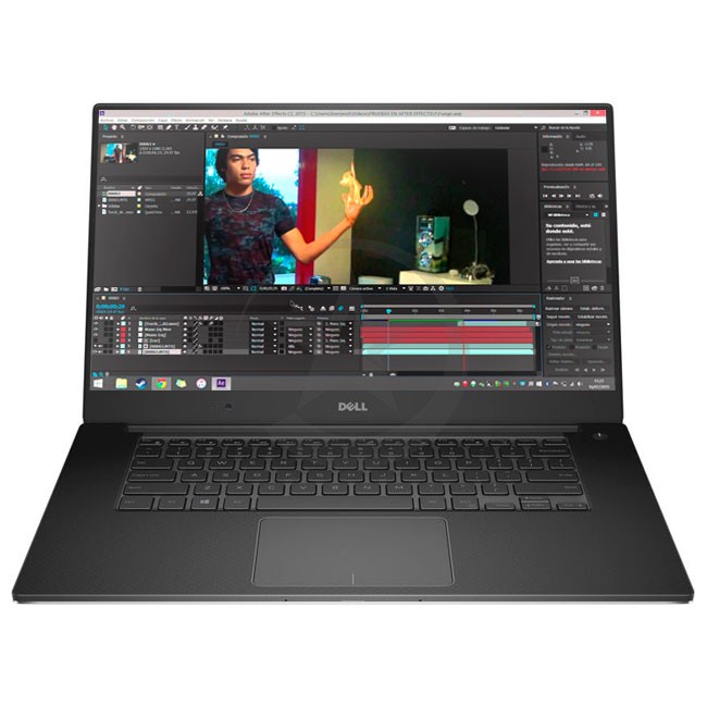 Laptop Dell WorkStation Precision 5510, Intel Core i7-6820HQ Hasta 3.6 GHz, RAM 16GB, SSD 512GB, 2GB NVIDIA Quadro M1000M, LED 15.6" 4K UHD, Windows 10 Pro