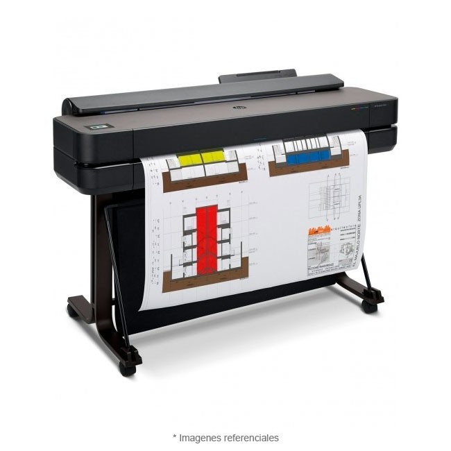 Plotter HP Desingjet T650 de 36 pulgadas, Wi-Fi, Calidad hasta 2400 x 1200 dpi, velocidad A1/D en 25 segundos