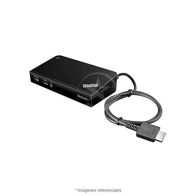 Docking-Station Lenovo ThinkPad OneLink + Dock (Vídeo Ultra HD, salida UHD 4K, 4x USB 3.0, VGA, 2x Displayport, Audio Out, 90 W CA)