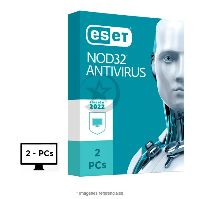 Antivirus ESET NOD32, Edición 2022, 2 PC