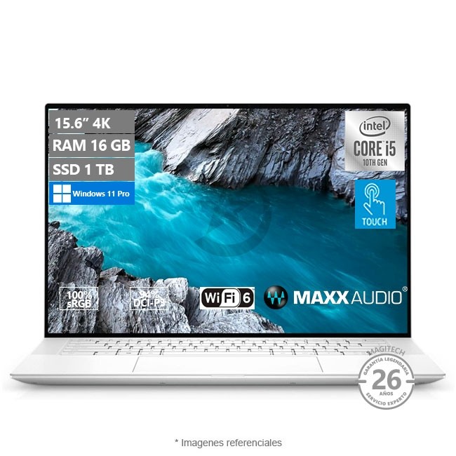 Laptop DELL XPS 15 9500 Touch, Intel Core i5-10300H Hasta 4.5 GHz, 16GB RAM, 1TB SSD, Pantalla 15.6" 4K UHD+ Touch AdobeRGB 100% - HDR 400 DolbyVision, Windows 11 Pro (Deluxe Laptop)