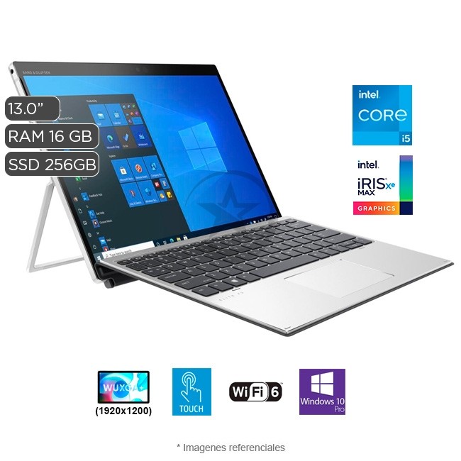 Convertible HP Elite x2 G8, Intel Core i5-1135G7 2.4 GHz, RAM 16GB, SSD 256GB, Pantalla desmontable LED 13'' WUXGA+ Touch, Windows 10 Pro