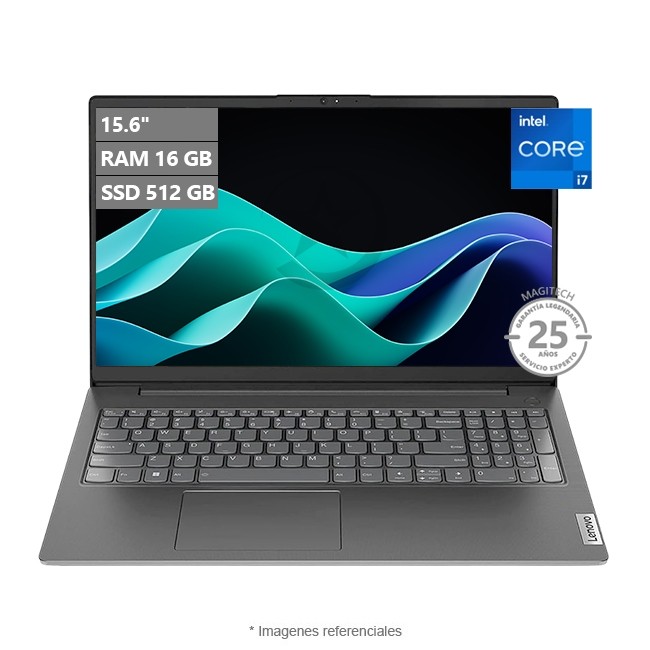 Laptop Lenovo V15 G5, Intel Core i7-13620H Hasta 4.9 GHz, RAM 16GB, SSD 512GB, LED 15.6" Full HD, Wi-Fi, Bluetooth