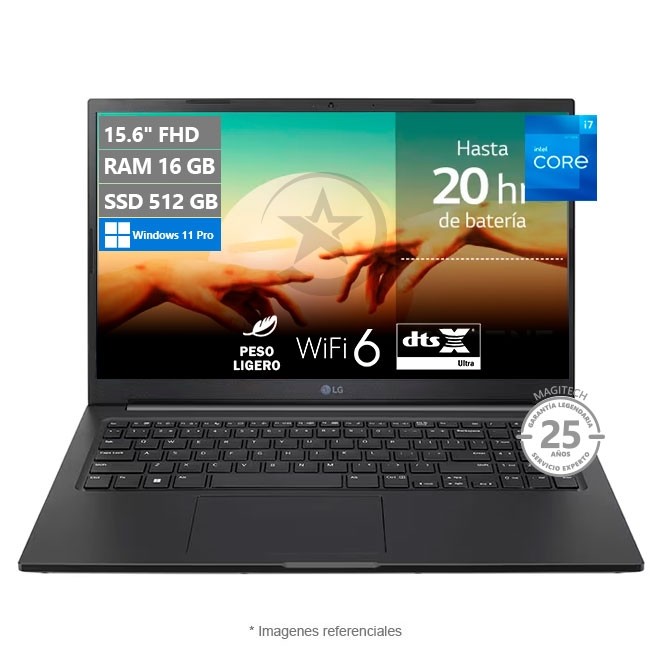 Laptop LG UltraPC 15U50Q, Intel Core i7-1260P 3.4 GHz, RAM 16GB, SSD 512GB, LED 15.6" IPS FHD (1920x1080), Windows 11 Pro