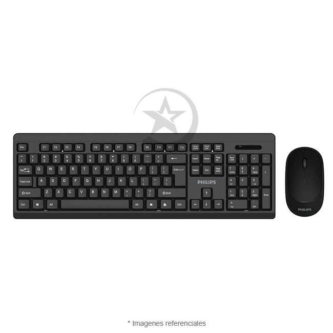 Kit_Teclado & Mouse Philips Inalámbrico en español