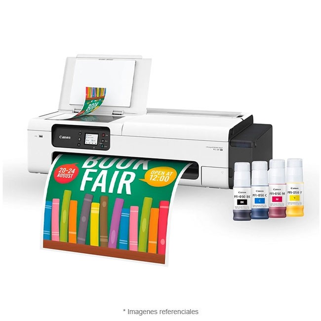 Plotter Canon ImagePROGRAF TC-21 de 24'' - Formato A1/A3/A4, DibujoCAD y Posters con Sistema de cartuchos de tinta, Wi-Fi, Ethernet, Hi-Speed USB, Compatible con Windows y MacOS