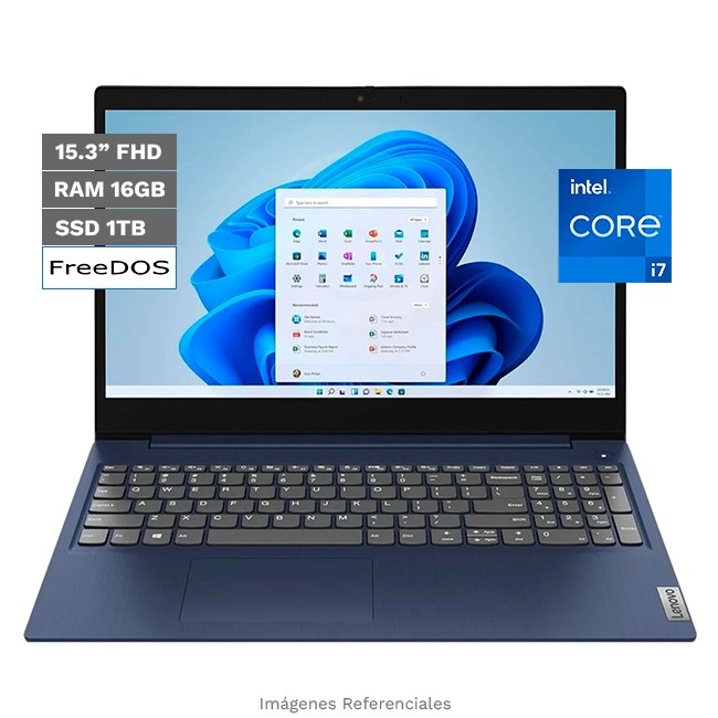Laptop Lenovo IdeaPad 3 Slim 15IRH10, Intel Core i7-13620H Hasta 4.6 GHz, RAM 16GB, Unidad SSD 1TB, LED 15.3" Full HD