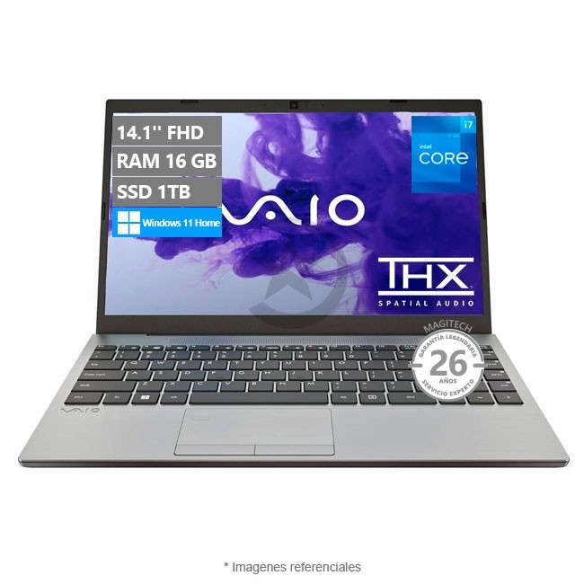 Laptop Sony VAIO FE14, Intel Core i7-1255U/ RAM 16GB/ SSD 1 TB/ 14.1" FHD/ Peso 1.6 kg/ Windows 11 Home