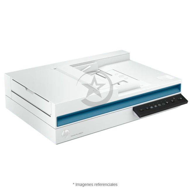 Scanner HP ScanJet Pro 2600 F1 a Color A4, Escaneo Doble Cara, Conectividad USB 2.0, Hasta 1,500 páginas, Software OCR