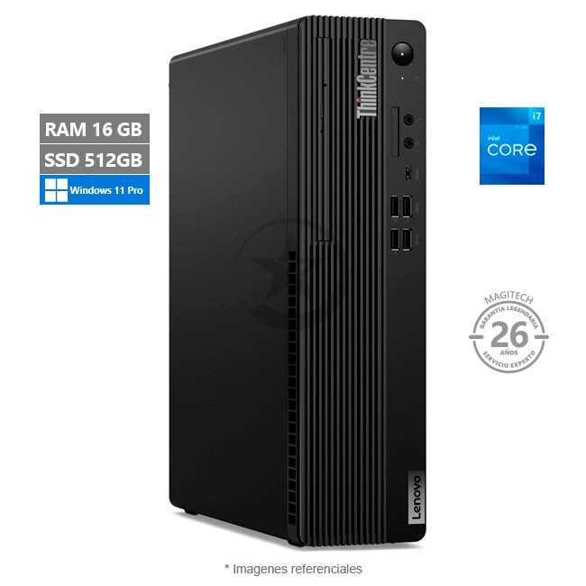 PC Lenovo ThinkCentre M80s Gen 3 SFF, Core i7-12700 Hasta 4.9 GHz, RAM 16GB, SSD 512GB, Windows 11 Pro