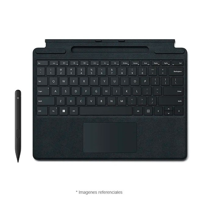 Teclado Microsoft Surface Pro Keyboard Cover con Slim Pen 2 (Negro)