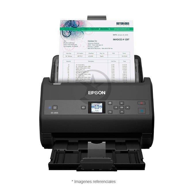 Escáner de documentos Epson WorkForce ES-865 a dos caras a color de alta velocidad/ USB 3.0