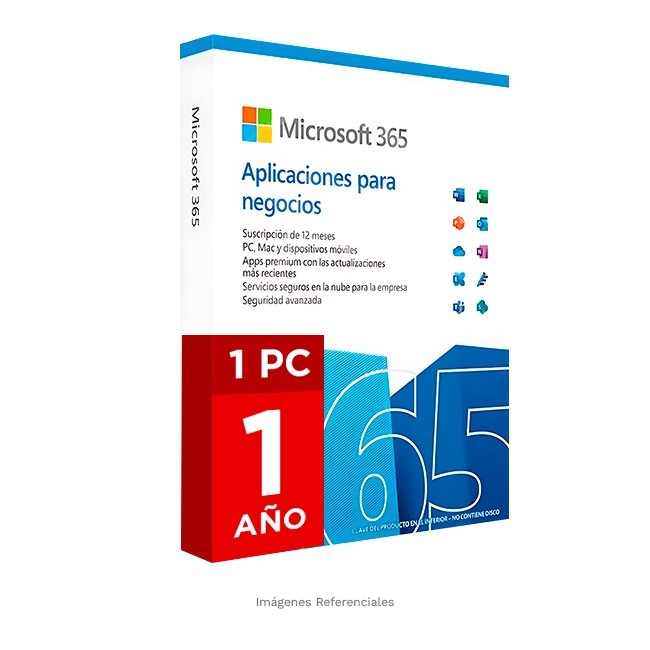 Licencia Microsoft 365 Business Apps Licenciamiento Virtual (ESD) 1 Usuario / 1 Año