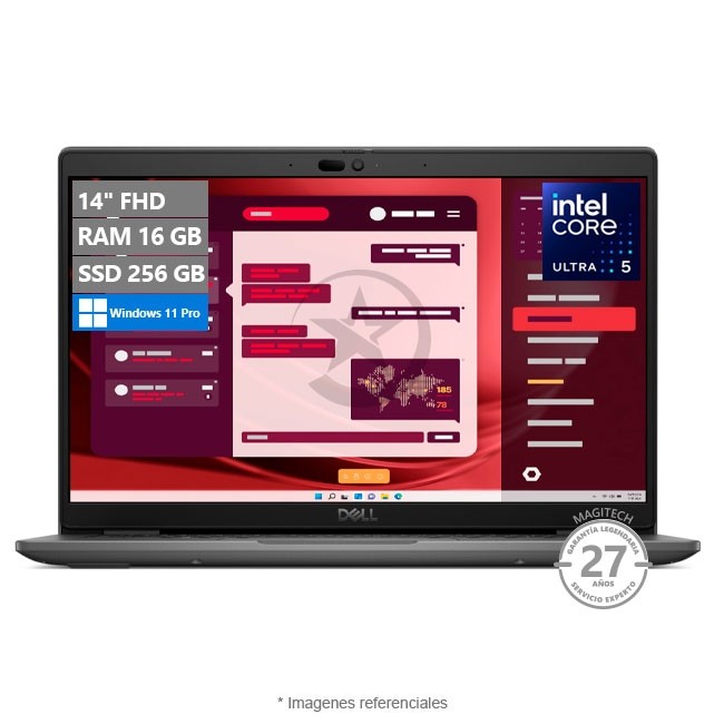 Laptop Dell Latitude 3450, Core Ultra 5 125U Hasta 4.3 GHz, RAM 16GB, SSD 256GB, LED 14" FHD, Windows 11 Pro SP