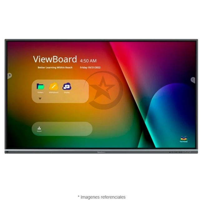 Pantalla Interactiva Viewsonic IFP8651 de 86", Touch, Android, Resolución 4K, Bocinas Integradas, HDMI, Montaje (VESA)