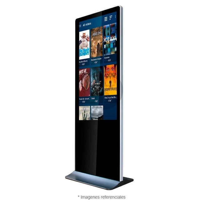 Totem Publicitario informativo MT de 65", Intel Core i5 6200U, RAM 8 GB, SSD 256 GB, Pantalla UHD 4K (3840x2160),Vidrio templado antivandálico, Wi-Fi, HDMI, Windows 11