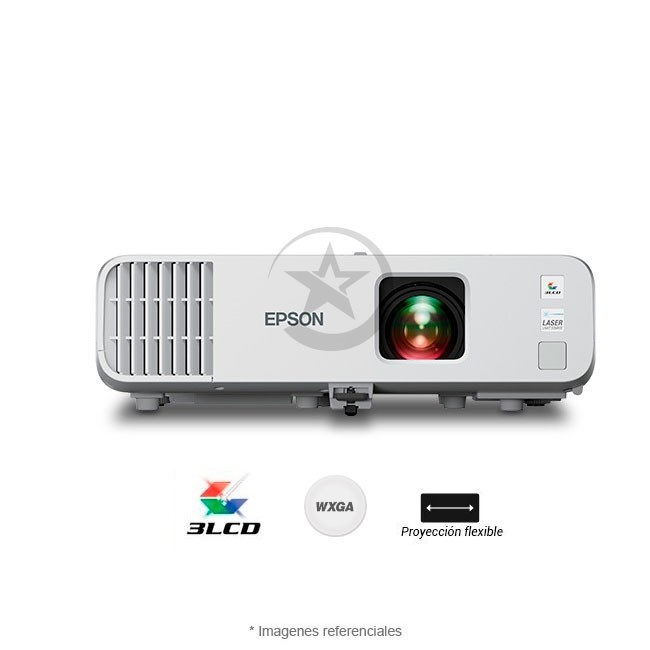 Proyector Epson Láser PowerLite L210W Inalámbrico, 4500 Lúmenes, Tecnología 3LCD, Resolución WXGA (1280x800), Parlantes de 16W, Wi-Fi, HDMI