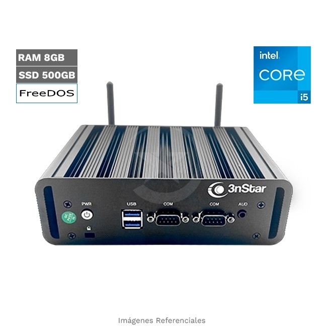 PC 3NSTAR PC086WW-8 Industrial (Mini), Core i5-10310U Hasta 4.4 GHz, RAM 8GB, SSD 500GB, Wi-Fi, (Robustecida)
