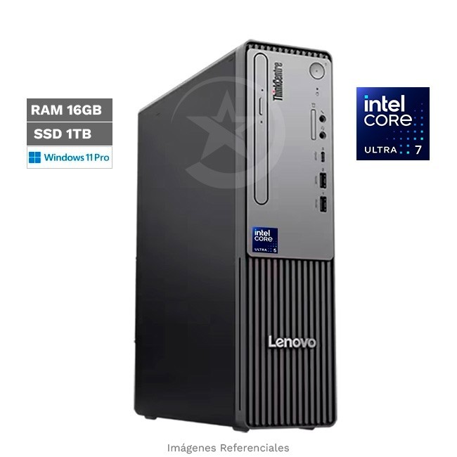 PC Lenovo ThinkCentre Neo 50s Gen 6 (SFF), Intel Core Ultra 7 265 Hasta 5.3 GHz, RAM 16GB, SSD 1TB, Wi-Fi 6, Windows 11 Pro