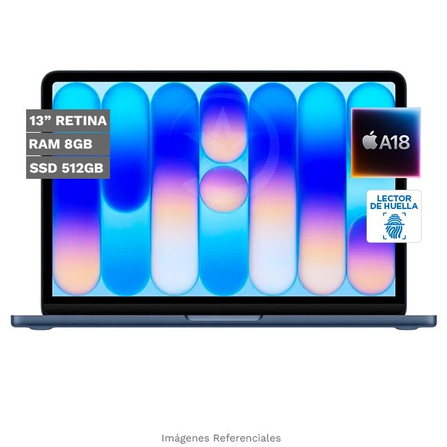 Laptop Apple MacBook Neo 13 A18 Pro, RAM 8GB, SSD 512GB, LED 13" Liquid Retina (2408x1506), Touch ID, Peso 1.23 Kg, MacOS (Indigo)