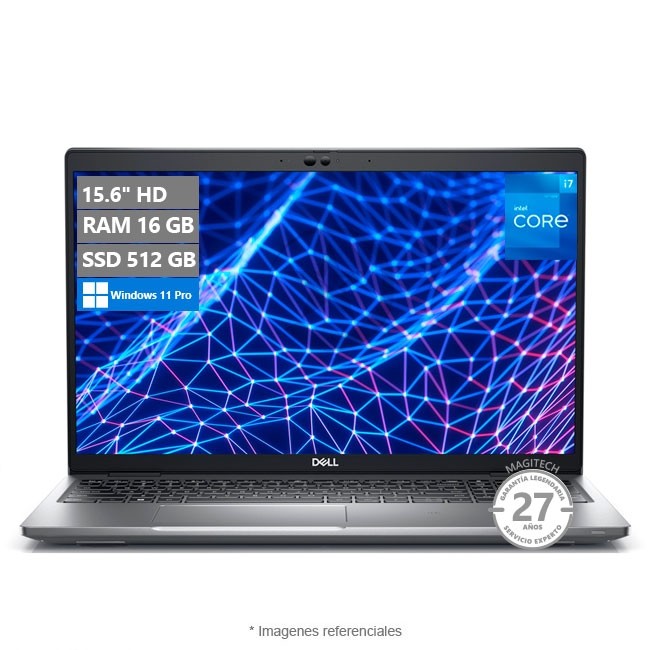 Laptop Dell Latitude 5530, Intel Core i7-1270P Hasta 4.8 GHz, RAM 16GB, SSD 512GB, LED 15.6" Full HD, Windows 11 Pro