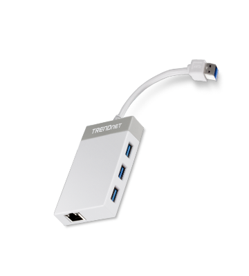 Adaptador Hub TRENDnet de USB-A a RJ45/USB-A | TU3-ETGH3