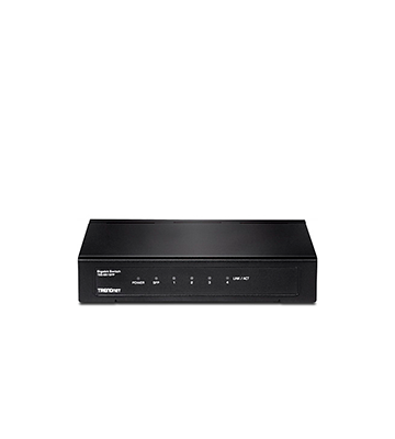 Switch de red TRENDnet de 4 puertos Gigabit y 1 puerto SFP | TEG-S51SFP