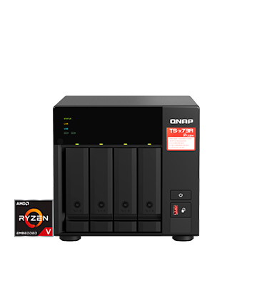 Servidor NAS QNAP de 4 bahías tipo torre, 4-core 2.2GHz 8GB RAM | TS-473A-8G