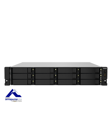 Servidor NAS QNAP de 12 bahías tipo rack, 4-core 1,7GHz 4GB RAM | TS-1232PXU-RP-4G