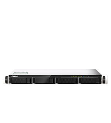 Servidor NAS QNAP de 4 bahías tipo rack, 4-core 2.2GHz 4GB RAM | TS-435XeU-4G