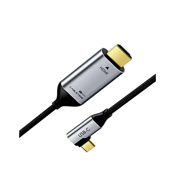 Cable USB-C 90º macho a HDMI macho 4K 60Hz - 1.8M - CABLETIME | CC11K