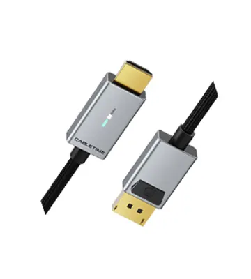 Cable DisplayPort Macho a HDMI Macho 4K 60Hz de 1.8M - CABLETIME | CD30K