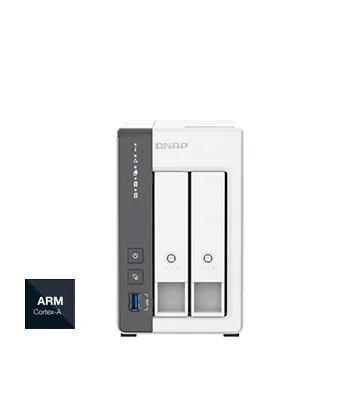 Servidor NAS QNAP de 2 Bahías tipo torre, 4-core 2.0GHz, 4GB RAM | TS-216G