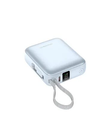 Power Bank Mini de 10000 mAh con 1 Puerto USB-C, (35W) Pantalla digital y cable integrado - CHOETECH | B832-LBE