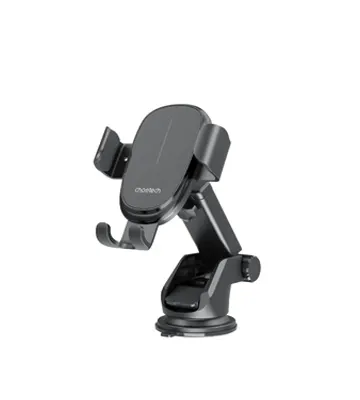 Cargador inalámbrico magnético con soporte para auto , de 15W (Incluye cable USB-A/C de 1M) - CHOETECH | T203-F-ACBK