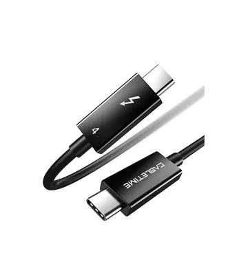 Cable USB-C Thunderbolt 4 Certificado, 100W, 40Gbps, 8K, de 0.8M - CABLETIME | CT40G