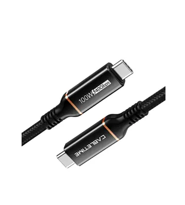 Cable USB-C Thunderbolt 4 Certificado, 240W, 40Gbps, 8K, de 1M - CABLETIME | CU40H