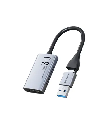 Capturador de video de HDMI 4K hembra a USB-A/USB-C macho - CABLETIME | CB65G