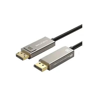 Cable DisplayPort 8K 60Hz, 4K 144Hz, 32.4Gbps, con carcasa de zinc, 3M - CABLETIME | CD12N