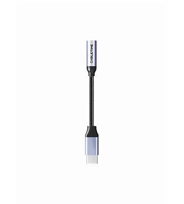 Adaptador de USB-C a conector auxiliar de audio de 3.5 mm - CABLETIME | CPA6G