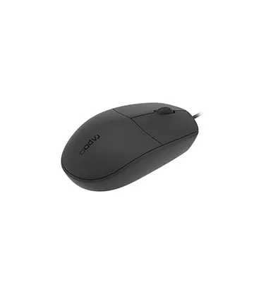 Mouse óptico Ambidiestro con cable (Negro) RAPOO | N100